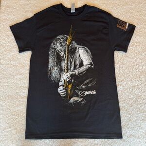Dimebag Darrell World Tour 2024 Black Graphic Band Tee Guitar Shirt Size Small
